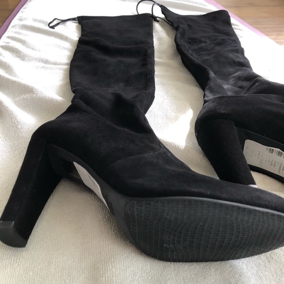 Stuart Weitzman Black Highland Over the Knee Boots Size 10.5 - Picture 7 of 7